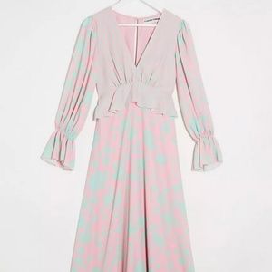 NWT Maxi Dress in Floral Stripe Mix US Size 6
